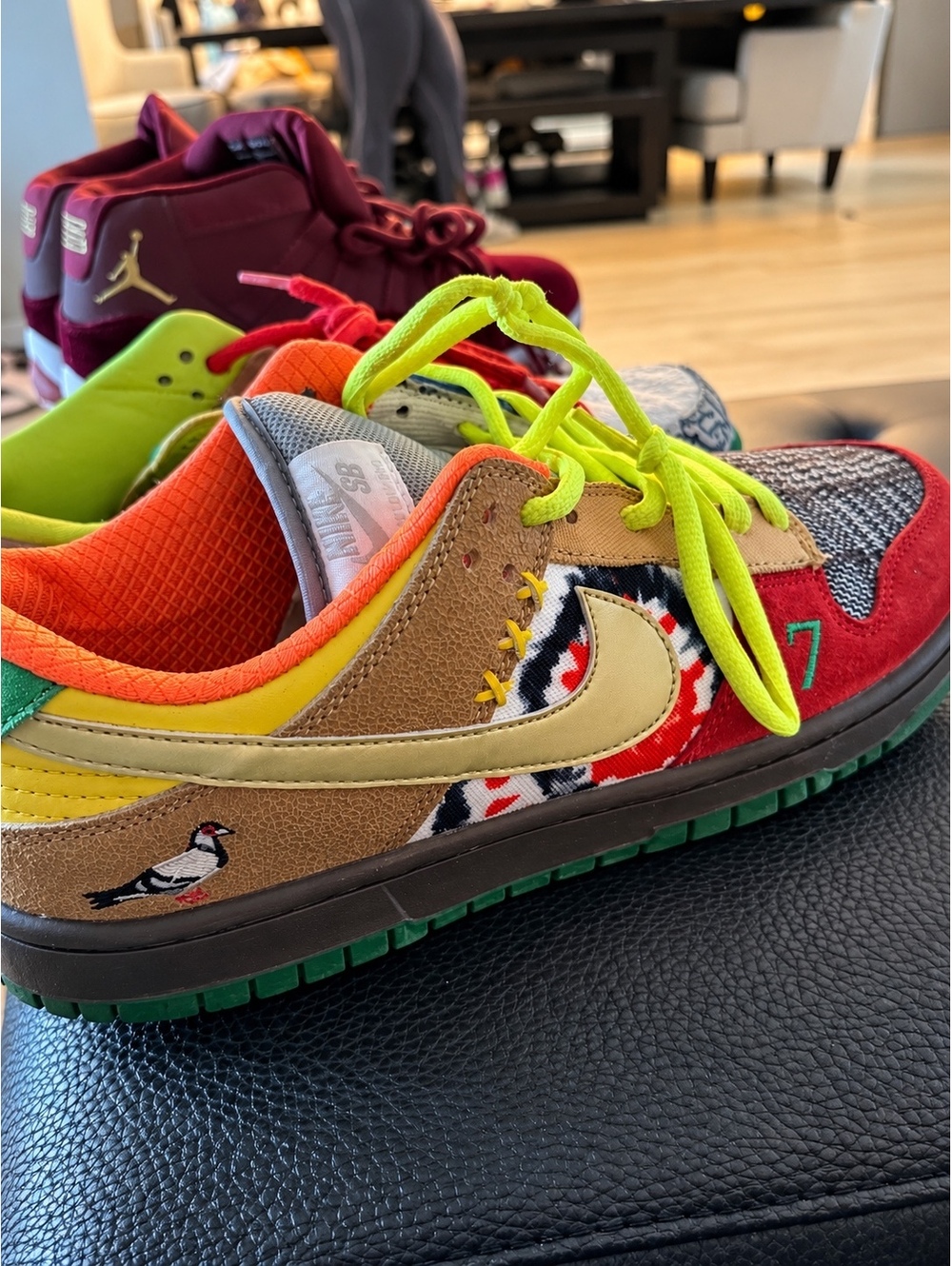 Nike SB Dunk Low Pro What The Dunk Men’s 9.5 Rare Multicolor
